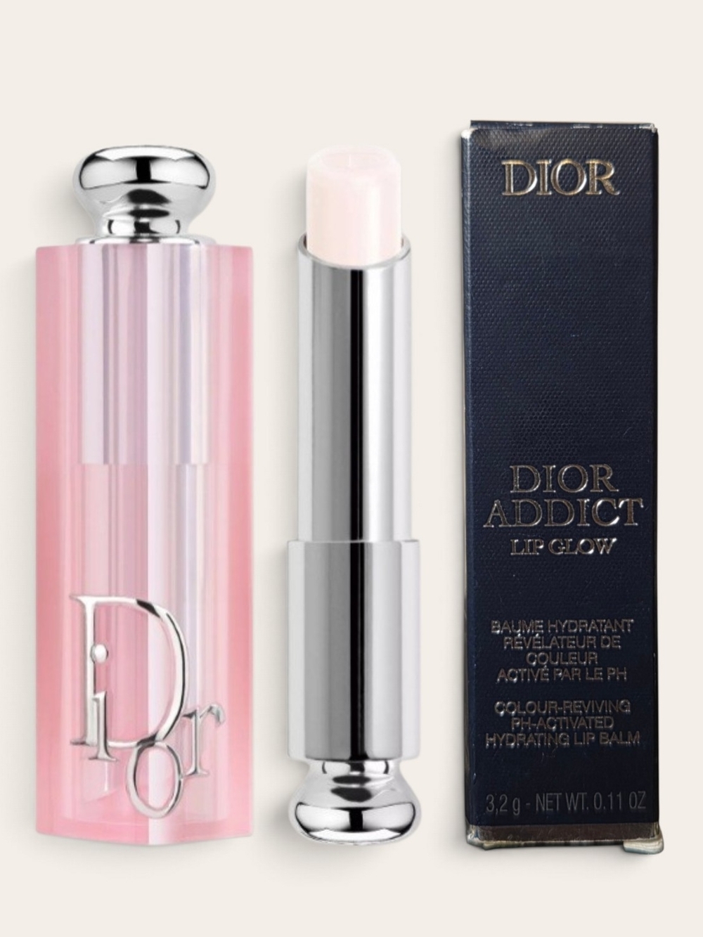 Dior Addict Lip Glow Hydrating Balm "Universal Clear" 000 - Full Size NIB